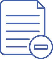 Remove Line Icon vector