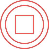 Stop Line Icon vector