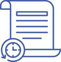 History Line Icon vector