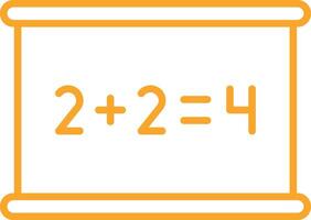 Math Line Icon vector
