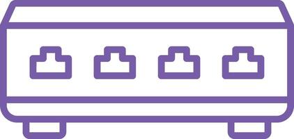 Server Control Line Icon vector