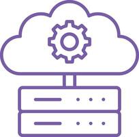 Data Management Line Icon vector