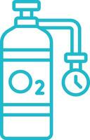 Oxygen Line Icon vector