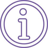 Info Circle Line Icon vector