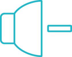 Volume Down Line Icon vector