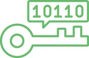 Key Programming Line Icon vector