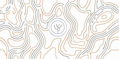 Abstract Topographic Lines Pattern Background Image vector