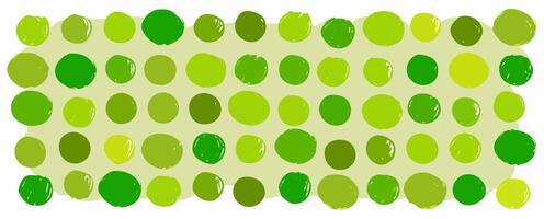 Abstract Green Circle Pattern Background vector