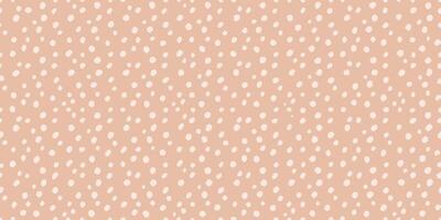 Beige Background with Scattered White Dots Seamless Pattern vector