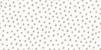 Beige Irregular Dots Pattern Seamless Texture vector