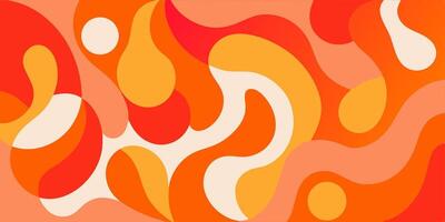 Abstract Orange and Red Swirl Background Modern Design vector