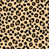 Beige Leopard Print Seamless Pattern Texture Background vector