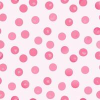 Pink Polka Dot Pattern Seamless Texture Background vector