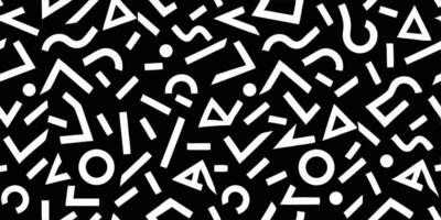 Abstract Black and White Geometric Pattern Background vector