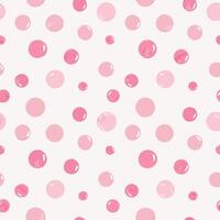Pink Bubble Seamless Pattern Background vector