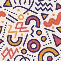 Abstract Geometric Pattern Background Vibrant Shapes and Lines vector
