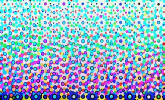 Abstract Colorful Dot Pattern Background Multicolored Circles Texture vector