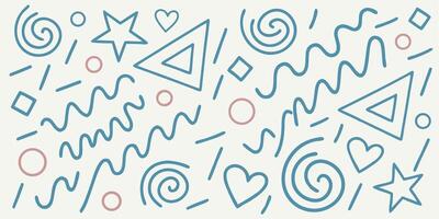 Abstract Blue and Pink Shapes Background Geometric Pattern Texture vector