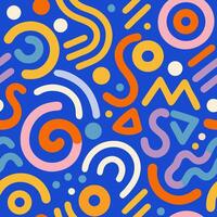 Abstract Colorful Shapes Pattern Background vector