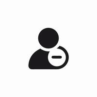 Remove User Icon, Delete Profile, Account Removal Symbol vector