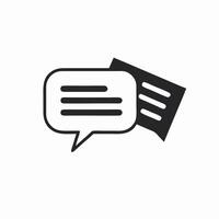 Communication Icon Speech Bubbles with Text vector