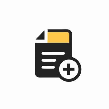 Add New Document Icon File Plus Symbol vector