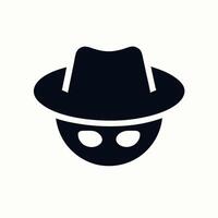 Anonymous Person Icon Spy, Hacker, Incognito Silhouette vector