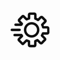 Fast Gear Icon, Speed Settings, Cogwheel, Process, Motion vector