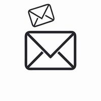 Email Icon Incoming Message Envelope Illustration vector