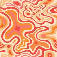 Abstract Orange Red Swirl Pattern Background vector