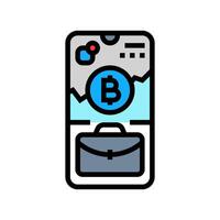 cryptocurrency staking fintech color icon illustration vector