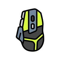 mouse extra buttons gaming pc color icon illustration vector