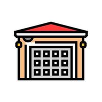 garage security camera color icon illustration vector