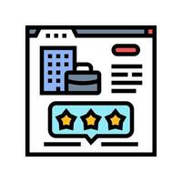 employer reputation monitoring head hunting color icon illustration vector