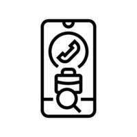 referral based headhunting head hunting line icon illustration vector