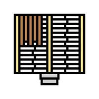 floor joists wood frame house color icon illustration vector