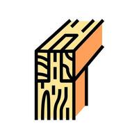 jointing wood frame house color icon illustration vector