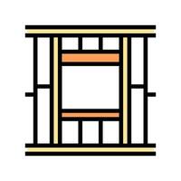window frames wood frame house color icon illustration vector