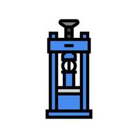 laboratory testing cement production color icon illustration vector