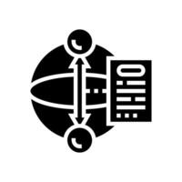 qubit measurement quantum computer glyph icon illustration vector