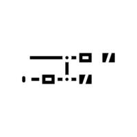 gates diagram quantum computer glyph icon illustration vector