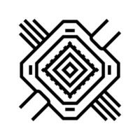 annealing hardware quantum computer line icon illustration vector