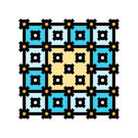 error correction quantum computer color icon illustration vector
