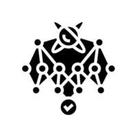 supremacy quantum computer glyph icon illustration vector