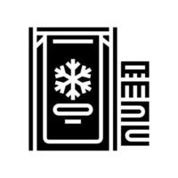 cryogenic cooling system quantum computer glyph icon illustration vector