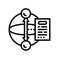 qubit measurement quantum computer line icon illustration vector