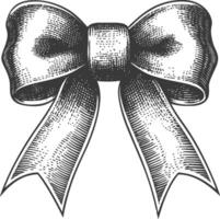 Vintage Bow Illustration for Creative Design and Artistic Projects vector