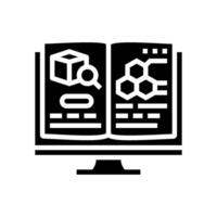 lab notebook research development glyph icon illustration vector