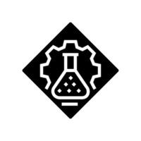 experiment progress research development glyph icon illustration vector