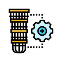 hardware scalability quantum computer color icon illustration vector